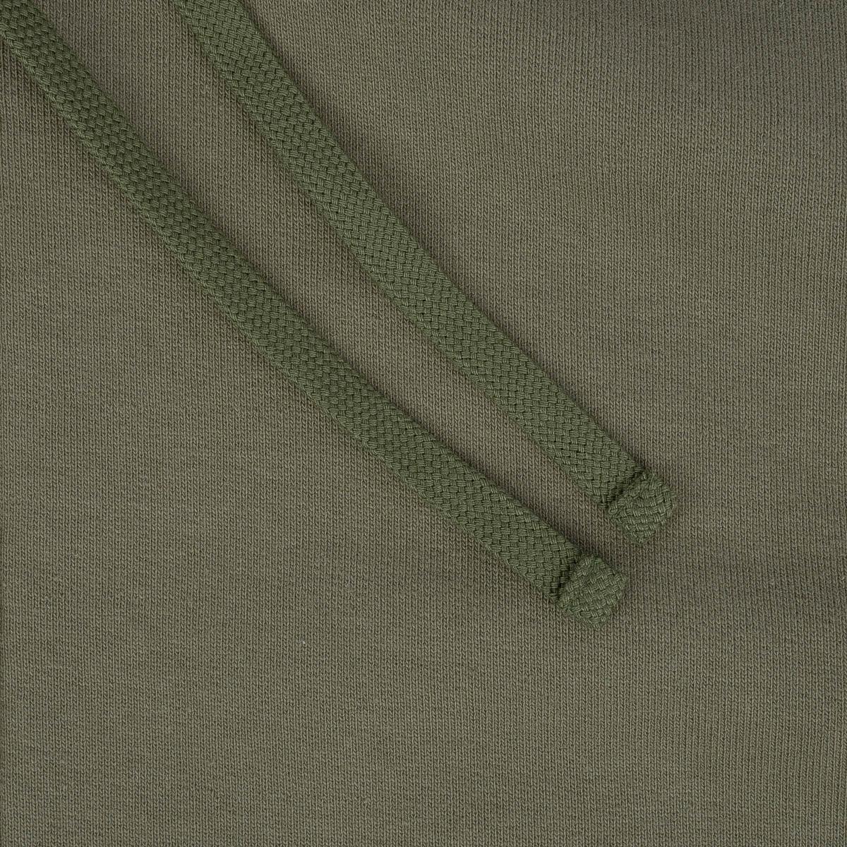 Image showing the IHSW-10-OLV - 14oz Ultra Heavyweight Loopwheel Cotton Hoodie Olive which is a Sweatshirts described by the following info Iron Heart, Released, Sweatshirts, Tops and sold on the IRON HEART GERMANY online store