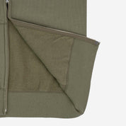 Image showing the IHSW-10-OLV - 14oz Ultra Heavyweight Loopwheel Cotton Hoodie Olive which is a Sweatshirts described by the following info Iron Heart, Released, Sweatshirts, Tops and sold on the IRON HEART GERMANY online store