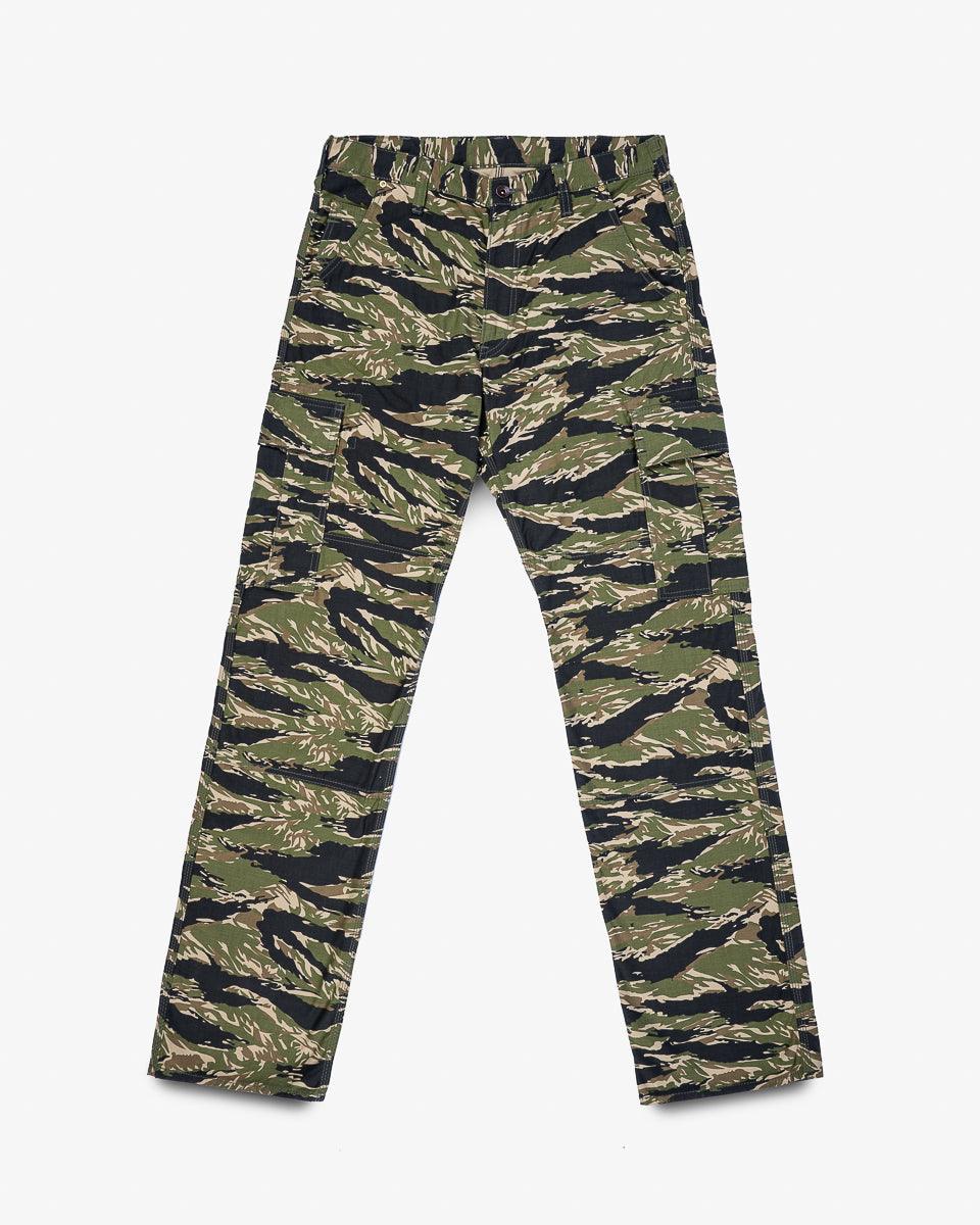 Satin Camouflage Cargo Pants - Tiger Stripe