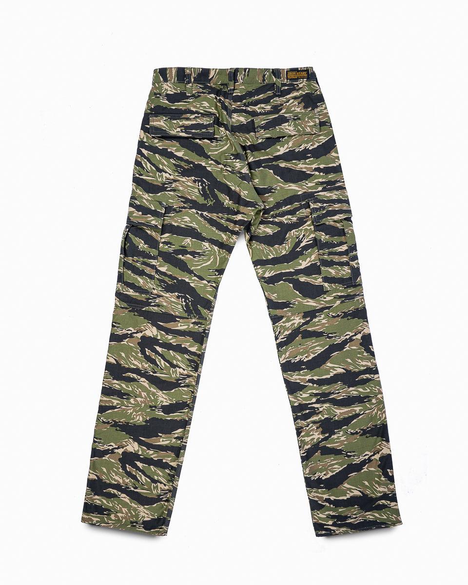 Satin Camouflage Cargo Pants - Tiger Stripe