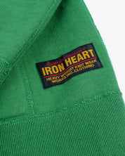 14oz Ultra Heavyweight Loopwheel Cotton Zippered Hoodie - Green