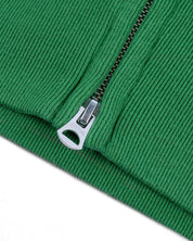 14oz Ultra Heavyweight Loopwheel Cotton Zippered Hoodie - Green