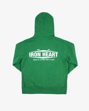 14oz Ultra Heavyweight Loopwheel Cotton Zippered Hoodie - Green