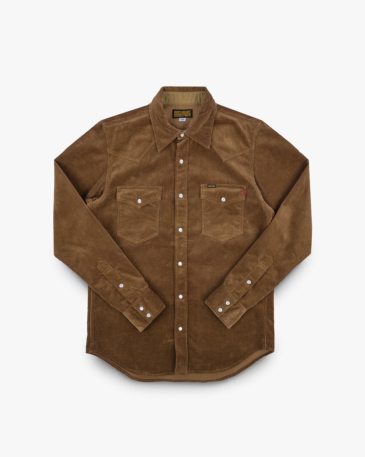 FW24 - IHSH-398-CAM - 11oz Corduroy Western Shirt - Camel