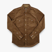 IHSH-398-CAM - 11oz Corduroy Western Shirt - Camel