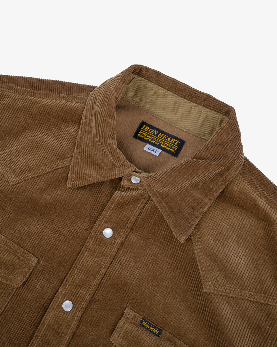 FW24 - IHSH-398-CAM - 11oz Corduroy Western Shirt - Camel