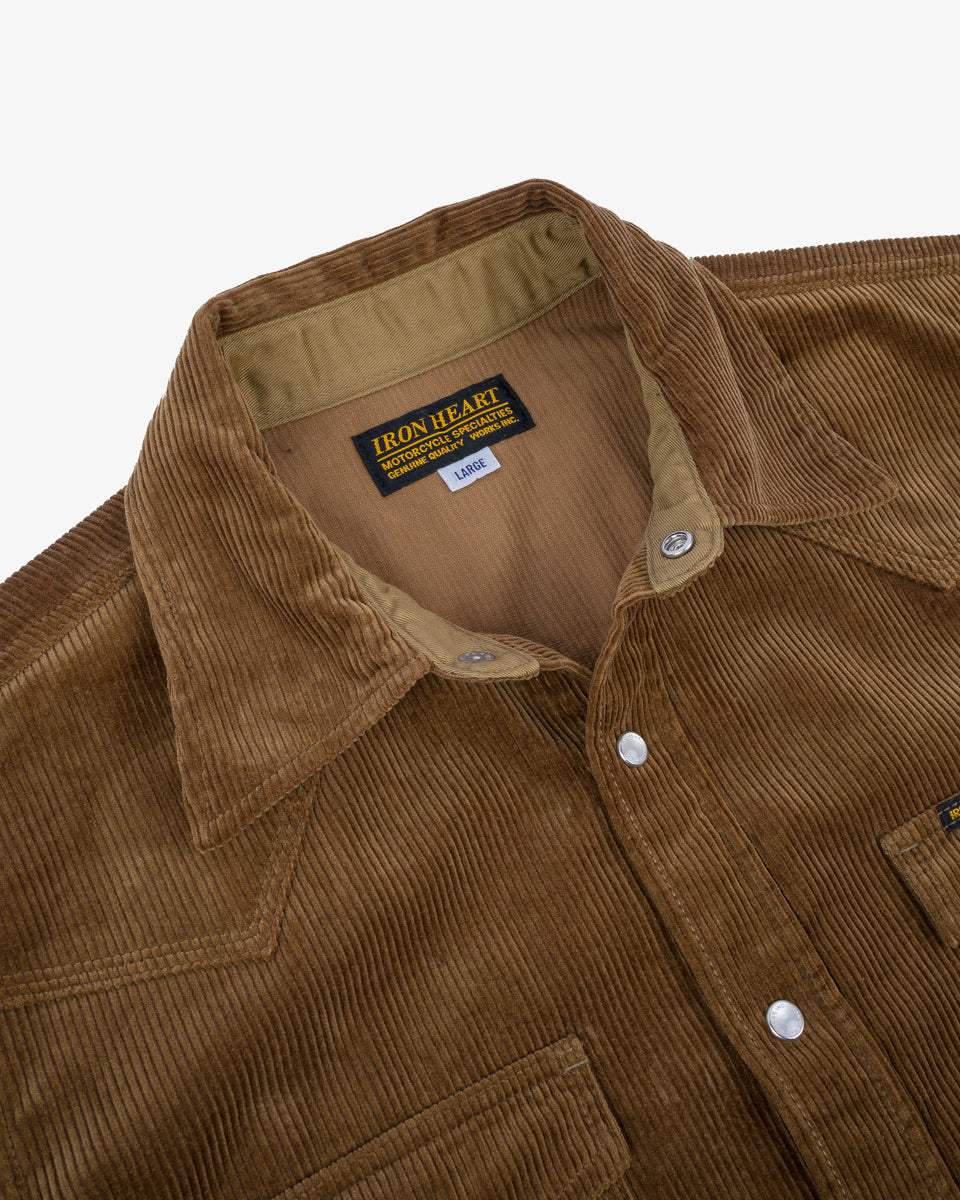 FW24 - IHSH-398-CAM - 11oz Corduroy Western Shirt - Camel