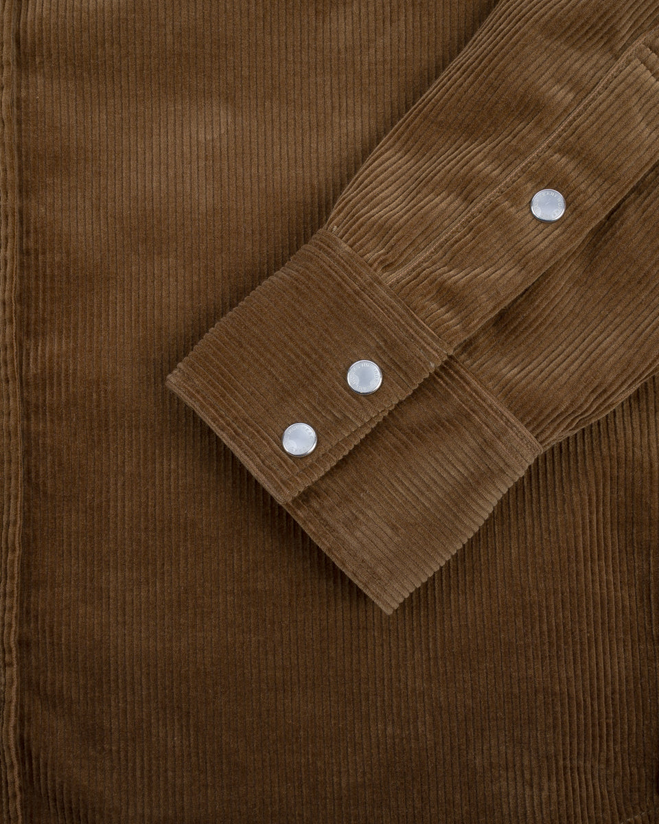 FW24 - IHSH-398-CAM - 11oz Corduroy Western Shirt - Camel