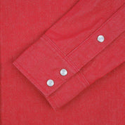 13.5oz Denim Western Shirt - Red