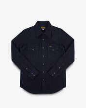 13.5oz Denim Western Shirt - Black