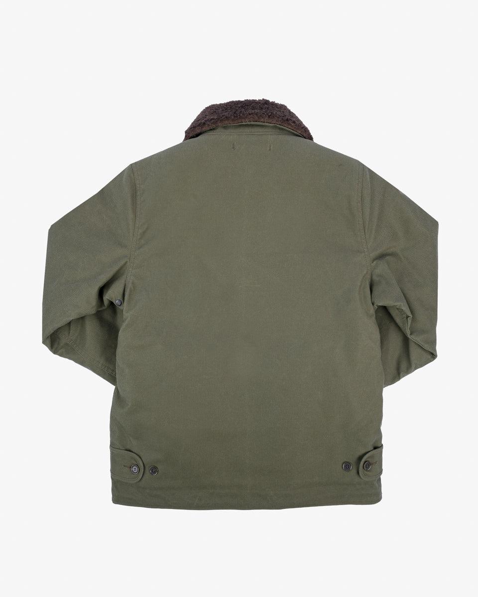 Oiled Whipcord N1 Deck Jacket - Army Green