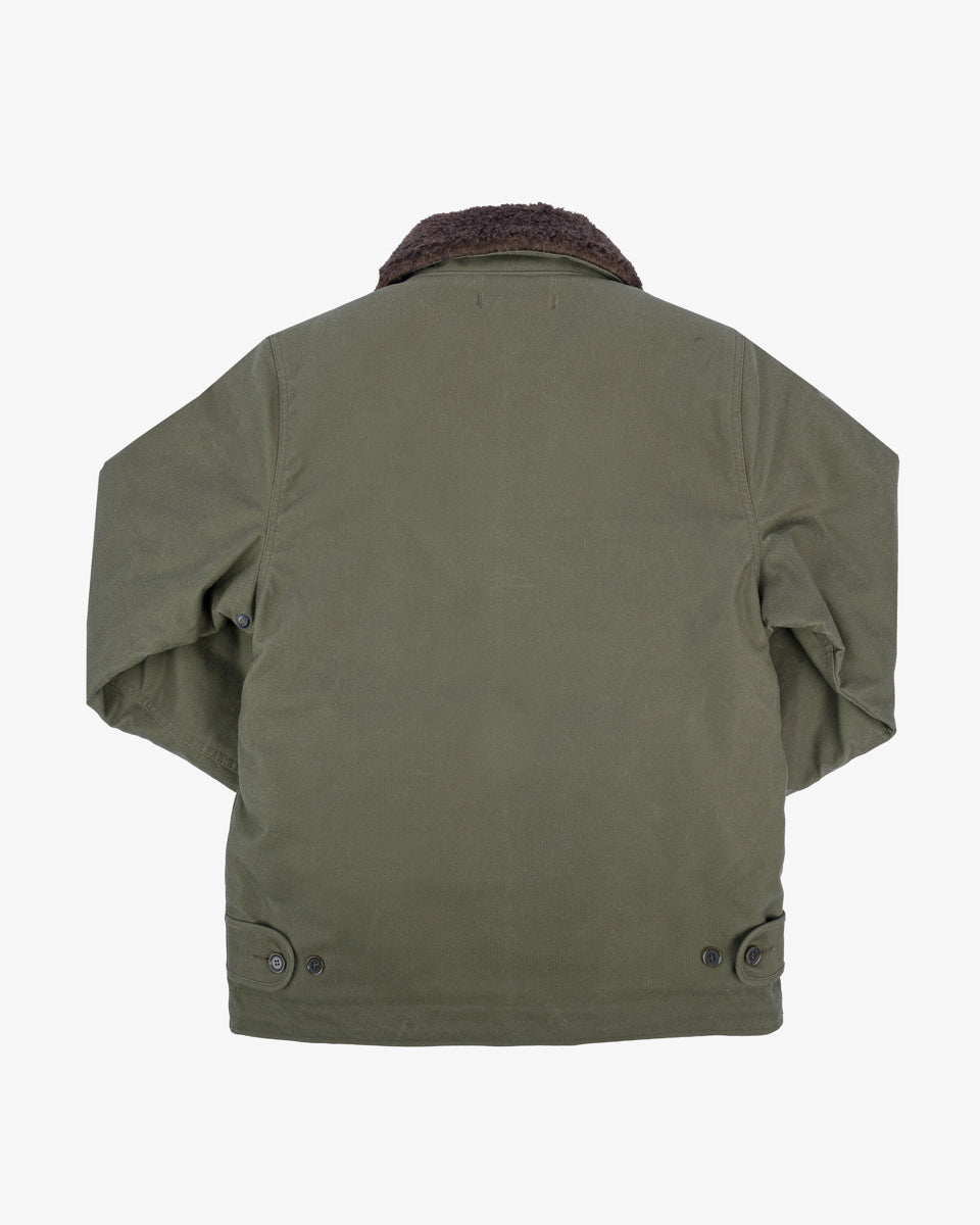 FW24 - IHM-37-GRN - Oiled Whipcord N1 Deck Jacket - Army Green