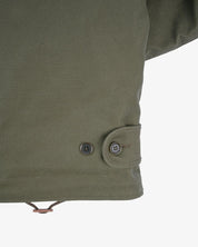 Oiled Whipcord N1 Deck Jacket - Army Green