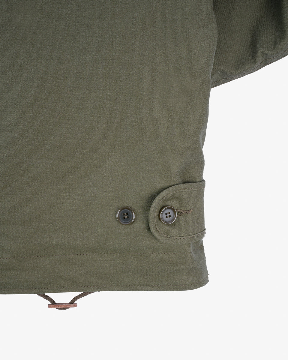 FW24 - IHM-37-GRN - Oiled Whipcord N1 Deck Jacket - Army Green