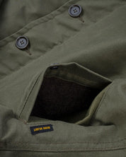 Oiled Whipcord N1 Deck Jacket - Army Green