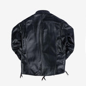 Image showing the IHJ-35-BLK -Japanese Horsehide Rider’s Jacket - Black (Tea-Core Dyed) which is a LEATHER JACKETS described by the following info Iron Heart, LEATHER JACKETS, Tops and sold on the IRON HEART GERMANY online store