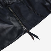 Image showing the IHJ-35-BLK -Japanese Horsehide Rider’s Jacket - Black (Tea-Core Dyed) which is a LEATHER JACKETS described by the following info Iron Heart, LEATHER JACKETS, Tops and sold on the IRON HEART GERMANY online store