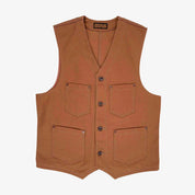 17oz Cotton Duck Work Vest - Brown