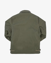 Oiled Whipcord A2 Deck Jacket - Army Green