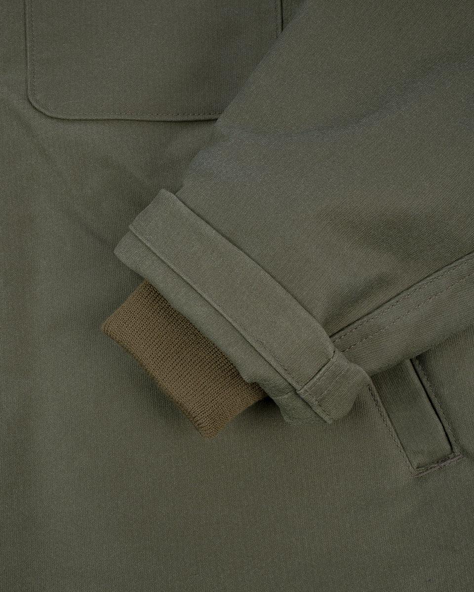 Oiled Whipcord A2 Deck Jacket - Army Green