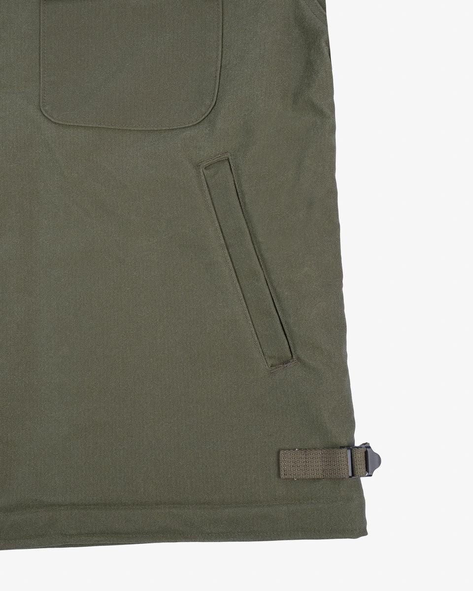 Oiled Whipcord A2 Deck Jacket - Army Green