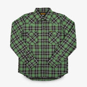 Ultra Heavy Flannel Check Western Shirt - Green