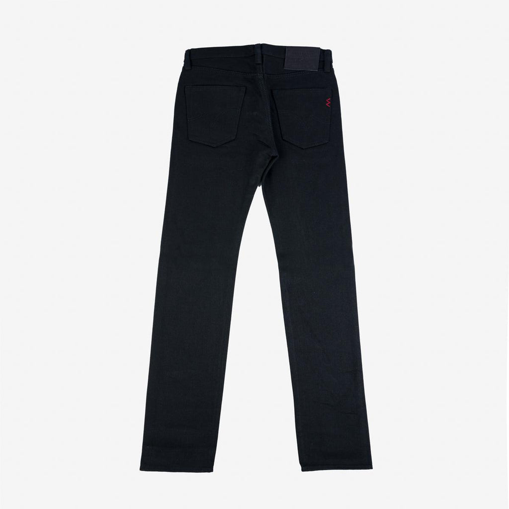 Image showing the IH-666S-SB - 21oz Selvedge Denim Slim Straight Cut - Superblack Non-Fade which is a Jeans described by the following info 666, Bottoms, Iron Heart, Jeans, Released and sold on the IRON HEART GERMANY online store