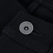 Image showing the IH-666S-SB - 21oz Selvedge Denim Slim Straight Cut - Superblack Non-Fade which is a Jeans described by the following info 666, Bottoms, Iron Heart, Jeans, Released and sold on the IRON HEART GERMANY online store