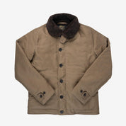 Oiled Whipcord N1 Deck Jacket - Khaki