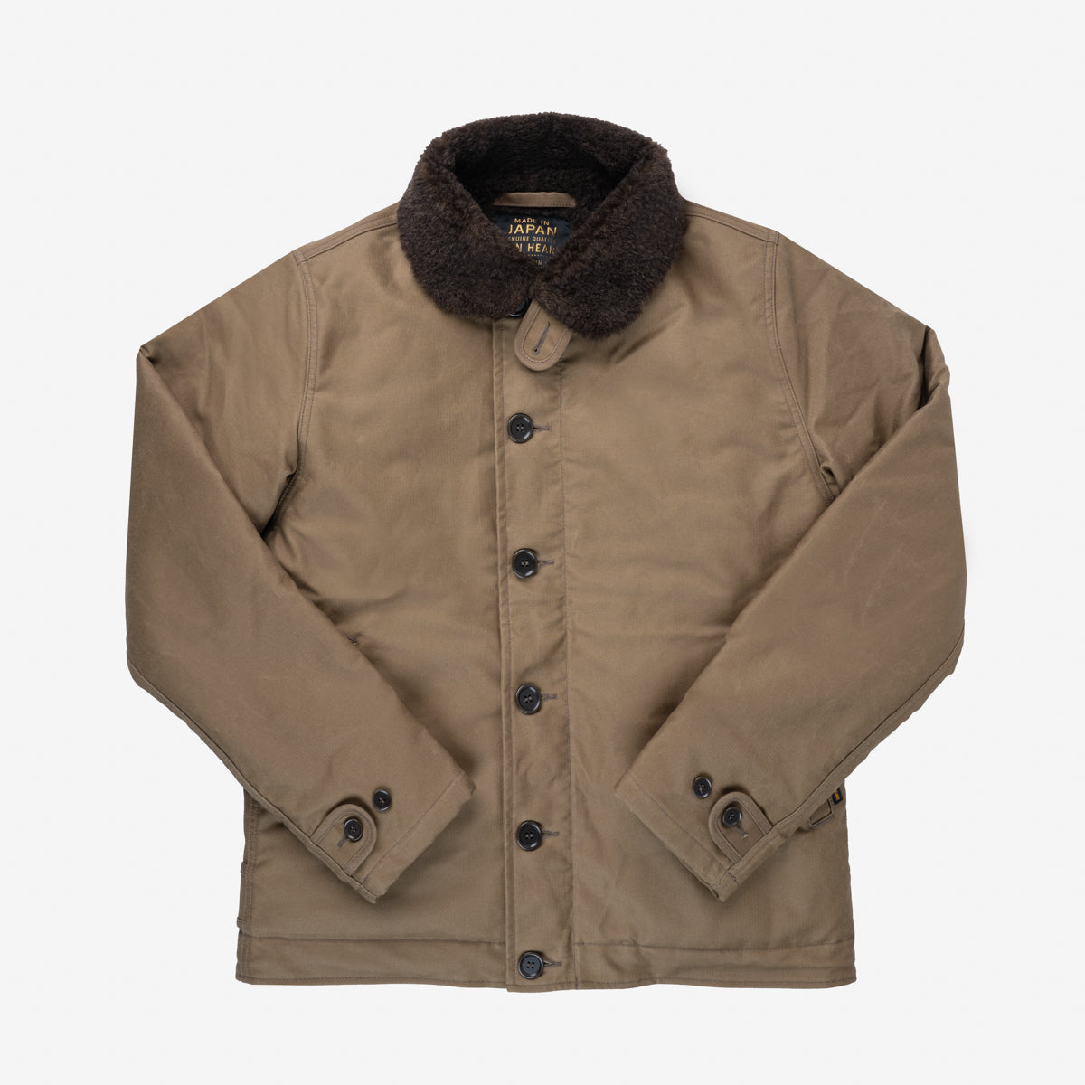 IHM-37-KHA - Oiled Whipcord N1 Deck Jacket - Khaki