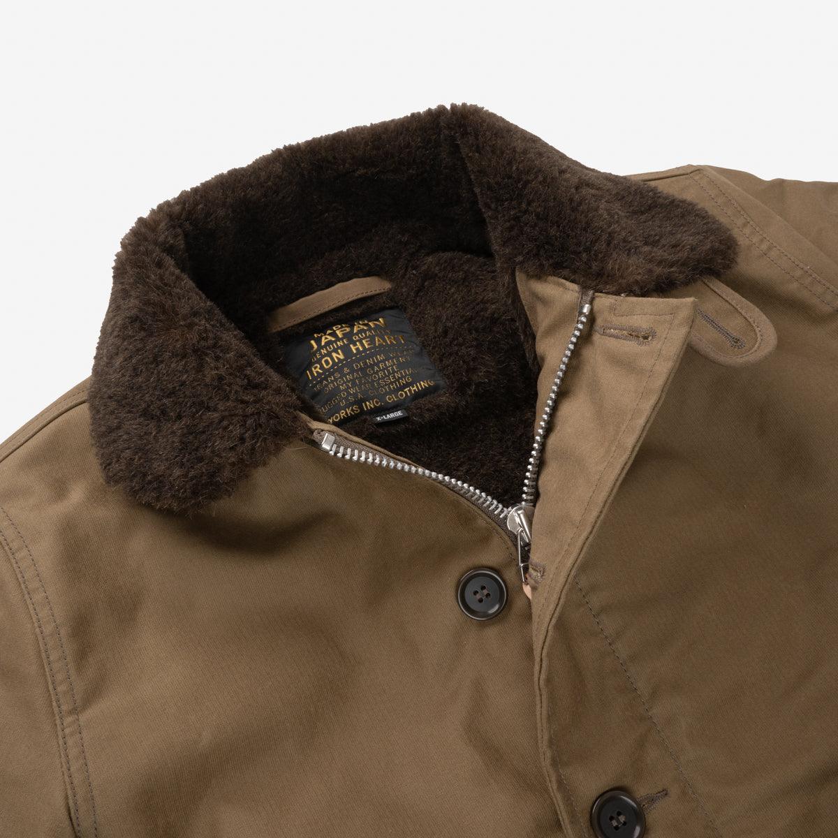 Oiled Whipcord N1 Deck Jacket - Khaki