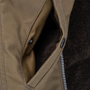 Oiled Whipcord N1 Deck Jacket - Khaki