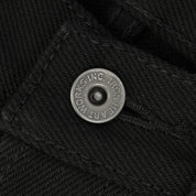 Image showing the IH-634S-SB - 21oz Selvedge Denim Straight Cut - Superblack Non-Fade which is a Jeans described by the following info 634, Bottoms, Iron Heart, Jeans, Released, Straight and sold on the IRON HEART GERMANY online store