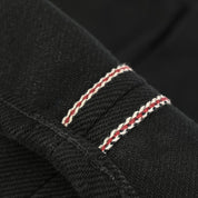 Image showing the IH-634S-SB - 21oz Selvedge Denim Straight Cut - Superblack Non-Fade which is a Jeans described by the following info 634, Bottoms, Iron Heart, Jeans, Released, Straight and sold on the IRON HEART GERMANY online store