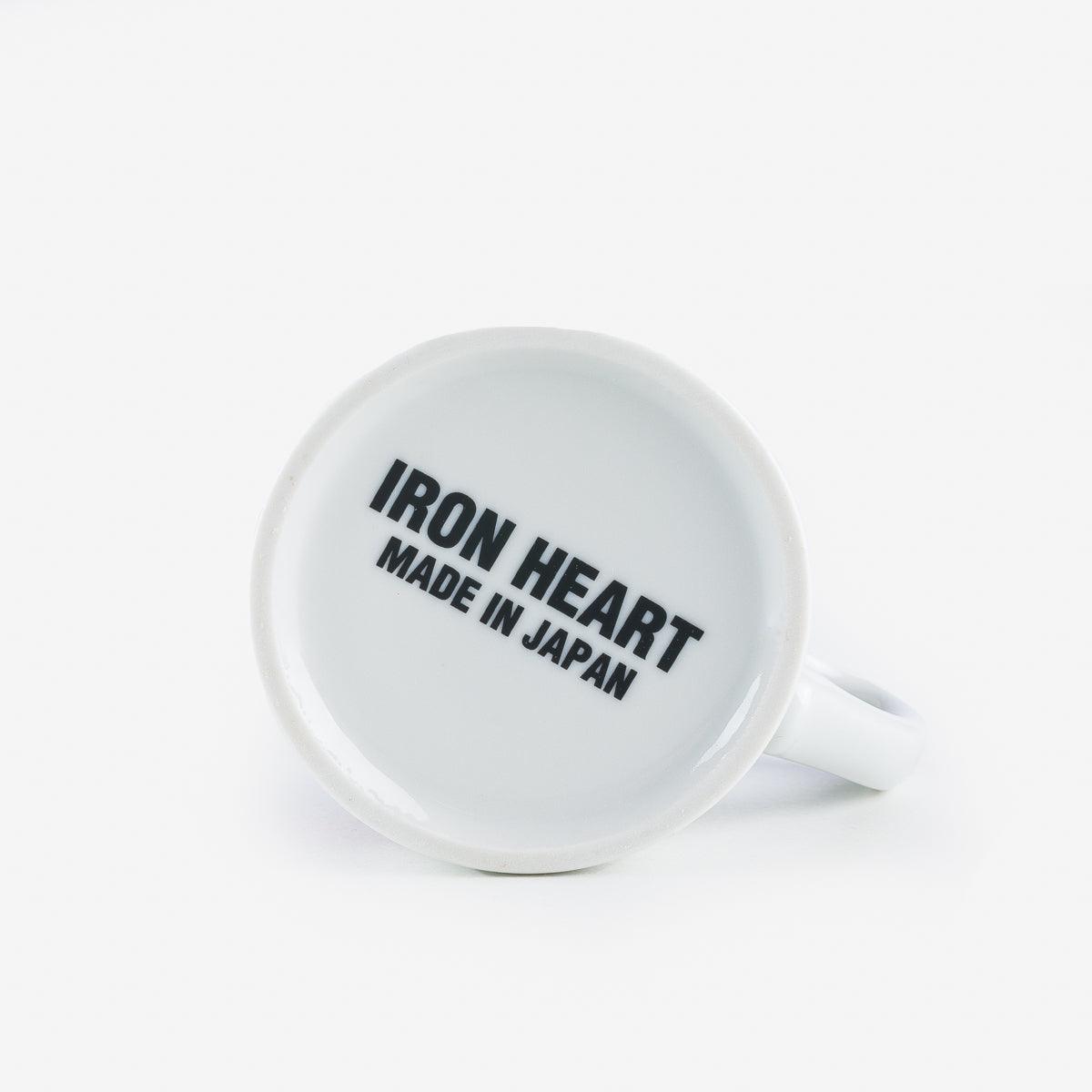 Image showing the IHG-112-RA - Iron Heart "Racing" coffee Mug which is a Others described by the following info Accessories, Iron Heart, New, Others, Released and sold on the IRON HEART GERMANY online store