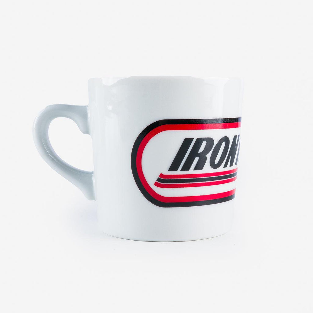 Image showing the IHG-112-RA - Iron Heart "Racing" coffee Mug which is a Others described by the following info Accessories, Iron Heart, New, Others, Released and sold on the IRON HEART GERMANY online store