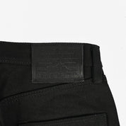 Image showing the IH-777S-SB - 21oz Selvedge Denim Slim Tapered Cut Jeans - Superblack Non-Fade which is a Jeans described by the following info 777, Bottoms, Iron Heart, Jeans, Released, Tappered and sold on the IRON HEART GERMANY online store