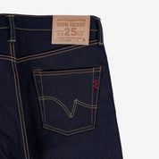 25oz Selvedge Denim Super Slim Cut Jeans - Indigo/Black