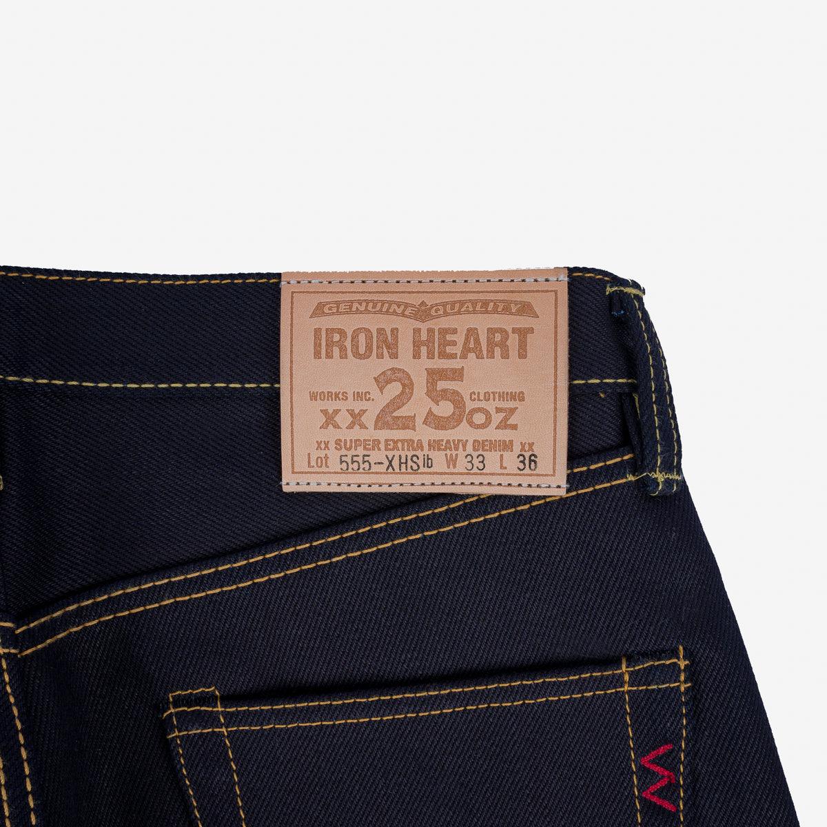 25oz Selvedge Denim Super Slim Cut Jeans - Indigo/Black