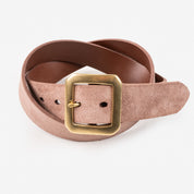 OGL-BELT-RO-SPGAR-BRN - OGL Single Prong Leather Belt - Rough Out Brown