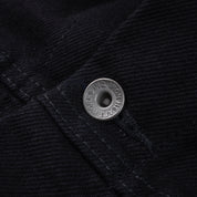 IH-526-SBG - 21oz Selvedge Denim Type III Jacket - Superblack (Fades To Grey)