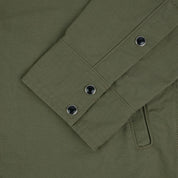 Image showing the IHSH-381-OLV - 9oz Military Serge CPO Shirt - Olive which is a Shirts described by the following info SS24 and sold on the IRON HEART GERMANY online store