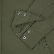 Image showing the IHSH-381-OLV - 9oz Military Serge CPO Shirt - Olive which is a Shirts described by the following info SS24 and sold on the IRON HEART GERMANY online store