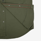 Image showing the IHSH-381-OLV - 9oz Military Serge CPO Shirt - Olive which is a Shirts described by the following info SS24 and sold on the IRON HEART GERMANY online store