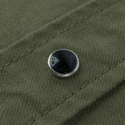 Image showing the IHSH-381-OLV - 9oz Military Serge CPO Shirt - Olive which is a Shirts described by the following info SS24 and sold on the IRON HEART GERMANY online store