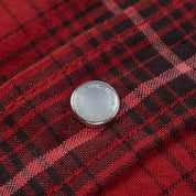 Image showing the IHSH-386-RED - 5oz Selvedge Short Sleeved Western Shirt - Red Vintage Check which is a Shirts described by the following info SS24 and sold on the IRON HEART GERMANY online store