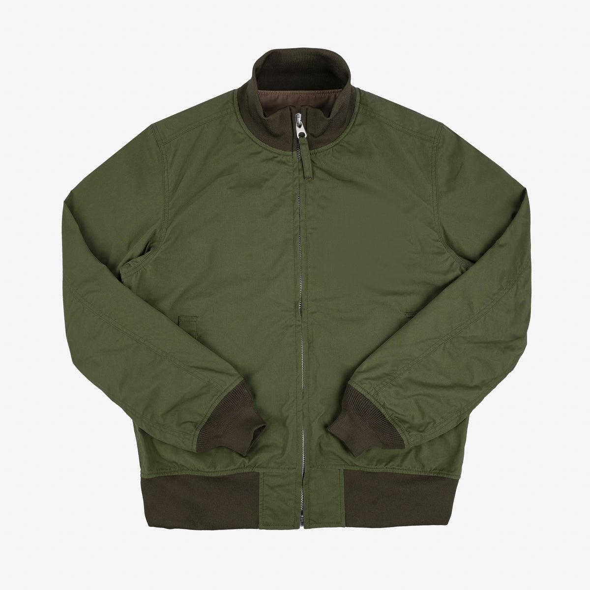 Image showing the IHJ-130-OLV - Reversible Tanker Jacket - Olive which is a Jackets described by the following info SS24 and sold on the IRON HEART GERMANY online store