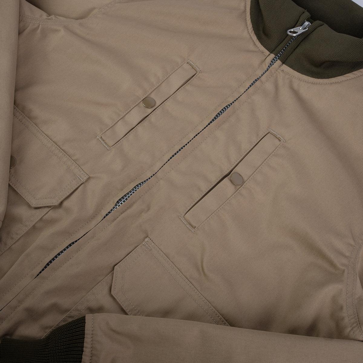 Image showing the IHJ-130-OLV - Reversible Tanker Jacket - Olive which is a Jackets described by the following info SS24 and sold on the IRON HEART GERMANY online store