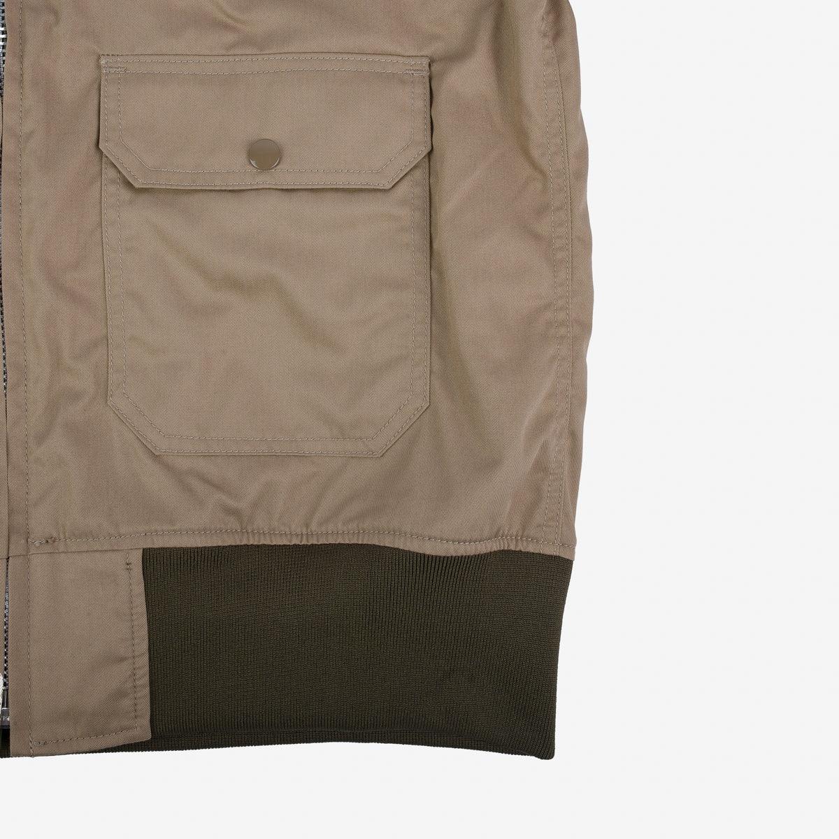 Image showing the IHJ-130-OLV - Reversible Tanker Jacket - Olive which is a Jackets described by the following info SS24 and sold on the IRON HEART GERMANY online store