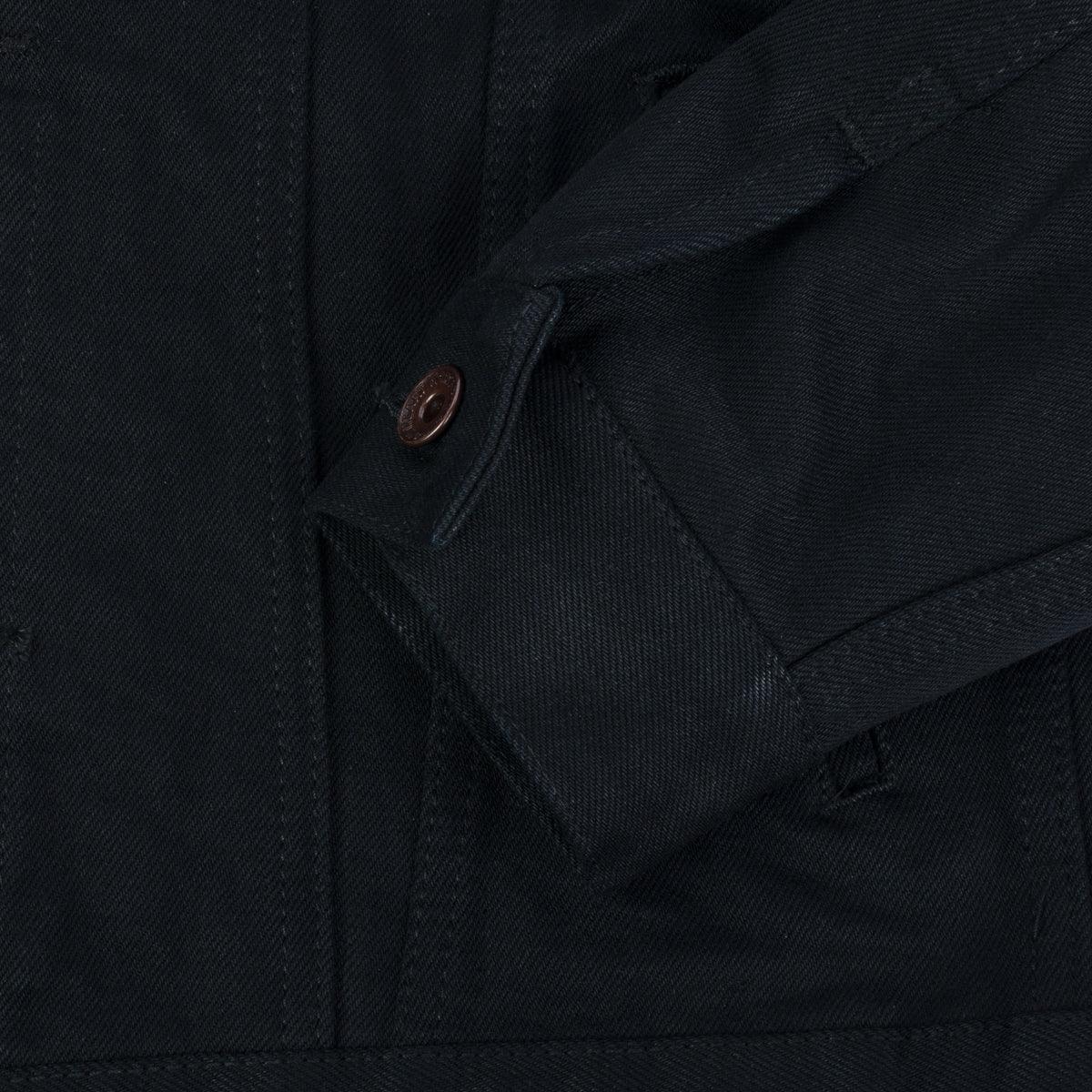 Image showing the IHJ-132-BLK - 14oz Selvedge Denim Modified Type III Jacket - Superblack which is a Jackets described by the following info SS24 and sold on the IRON HEART GERMANY online store